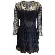 Pre-owned Fabric dresses Chanel Vintage , Black , Dames