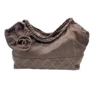 Pre-owned Leather chanel-bags Chanel Vintage , Brown , Dames