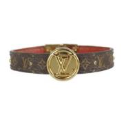 Pre-owned Fabric bracelets Louis Vuitton Vintage , Brown , Dames