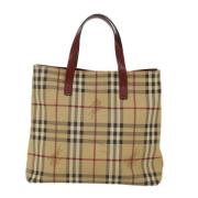 Tweedehands Multicolor Canvas Schoudertas Burberry Vintage , Multicolo...