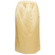 Pre-owned Satin bottoms Marni Pre-owned , Yellow , Dames