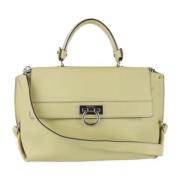 Pre-owned Leather handbags Salvatore Ferragamo Pre-owned , Yellow , Un...