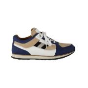 Pre-owned Leather sneakers Bally Pre-owned , Blue , Dames