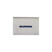 Pre-owned Leather wallets Balenciaga Vintage , White , Unisex