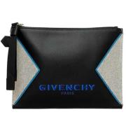 Pre-owned Canvas clutches Givenchy Pre-owned , Gray , Dames