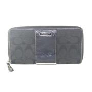 Pre-owned Canvas wallets Coach Pre-owned , Black , Dames