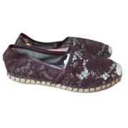 Pre-owned Leather espadrilles Valentino Vintage , Brown , Dames