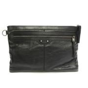 Pre-owned Leather clutches Balenciaga Vintage , Black , Dames