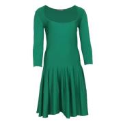 Pre-owned Wool dresses Alexander McQueen Pre-owned , Green , Dames