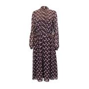Pre-owned Polyester dresses Michael Kors Pre-owned , Purple , Dames