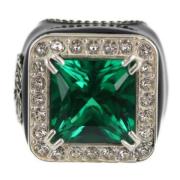 Pre-owned Metal rings Gucci Vintage , Green , Dames