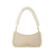 Licht Beige Leren Schoudertas Jacquemus , Beige , Dames