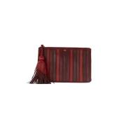 Pre-owned Leather clutches Anya Hindmarch Pre-owned , Red , Dames