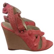 Pre-owned Leather sandals Balenciaga Vintage , Pink , Dames