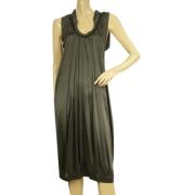 Pre-owned Silk dresses Yves Saint Laurent Vintage , Gray , Dames