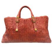 Pre-owned Leather handbags Bottega Veneta Vintage , Red , Dames