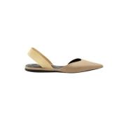 Pre-owned Leather flats Proenza Schouler Pre-owned , Beige , Dames