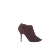 Pre-owned Suede heels Burberry Vintage , Red , Dames