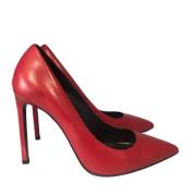 Pre-owned Leather heels Saint Laurent Vintage , Red , Dames