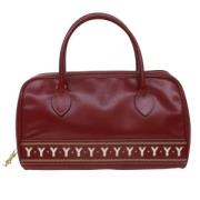 Pre-owned Leather handbags Yves Saint Laurent Vintage , Red , Dames