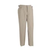 Pre-owned Wool bottoms Armani Pre-owned , Beige , Dames