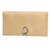 Pre-owned Leather wallets Bvlgari Vintage , Beige , Dames