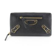 Pre-owned Fabric wallets Balenciaga Vintage , Black , Dames