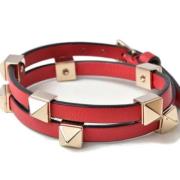 Pre-owned Leather bracelets Valentino Vintage , Red , Unisex