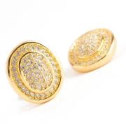 Pre-owned Yellow Gold earrings Dior Vintage , Yellow , Dames