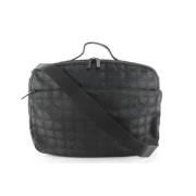 Zwarte Stoffen Schoudertas Chanel Vintage , Black , Unisex