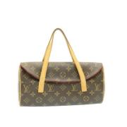 Pre-owned Canvas handbags Louis Vuitton Vintage , Gray , Dames