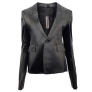 Pre-owned Polyester outerwear Rick Owens Pre-owned , Black , Dames