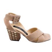 Pre-owned Suede sandals Sergio Rossi Pre-owned , Pink , Dames