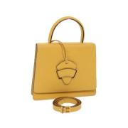 Pre-owned Leather handbags Loewe Pre-owned , Yellow , Dames