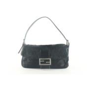 Pre-owned Canvas fendi-bags Fendi Vintage , Black , Dames