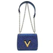 Pre-owned Leather louis-vuitton-bags Louis Vuitton Vintage , Blue , Da...