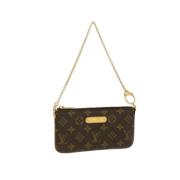 Pre-owned Canvas shoulder-bags Louis Vuitton Vintage , Brown , Dames