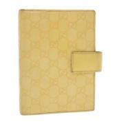 Pre-owned Leather wallets Gucci Vintage , Yellow , Dames