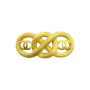 Pre-owned Metal chanel-jewelry Chanel Vintage , Yellow , Dames