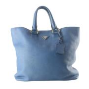 Pre-owned Leather prada-bags Prada Vintage , Blue , Dames