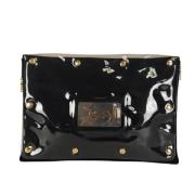 Pre-owned Suede clutches Yves Saint Laurent Vintage , Black , Dames