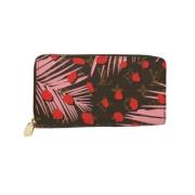 Pre-owned Canvas wallets Louis Vuitton Vintage , Red , Unisex