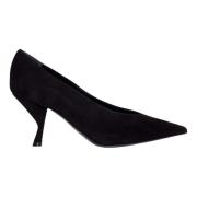 Elegante Stoffen Detail Hoge Hakken Sergio Rossi , Black , Dames