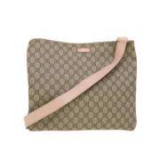 Tweedehands Beige Canvas Gucci Crossbody Tas Gucci Vintage , Beige , D...