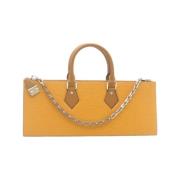 Pre-owned Canvas handbags Louis Vuitton Vintage , Yellow , Dames