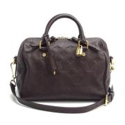 Tweedehands Bruin Canvas Speedy Tas Louis Vuitton Vintage , Brown , Da...