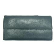 Pre-owned Leather wallets Bvlgari Vintage , Black , Dames