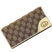 Pre-owned Canvas wallets Gucci Vintage , Brown , Dames