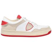 Mixage Blanc Red Sneakers Philippe Model , Multicolor , Heren