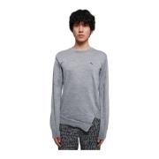 Grijze Trui met Logo Print Comme des Garçons , Gray , Heren